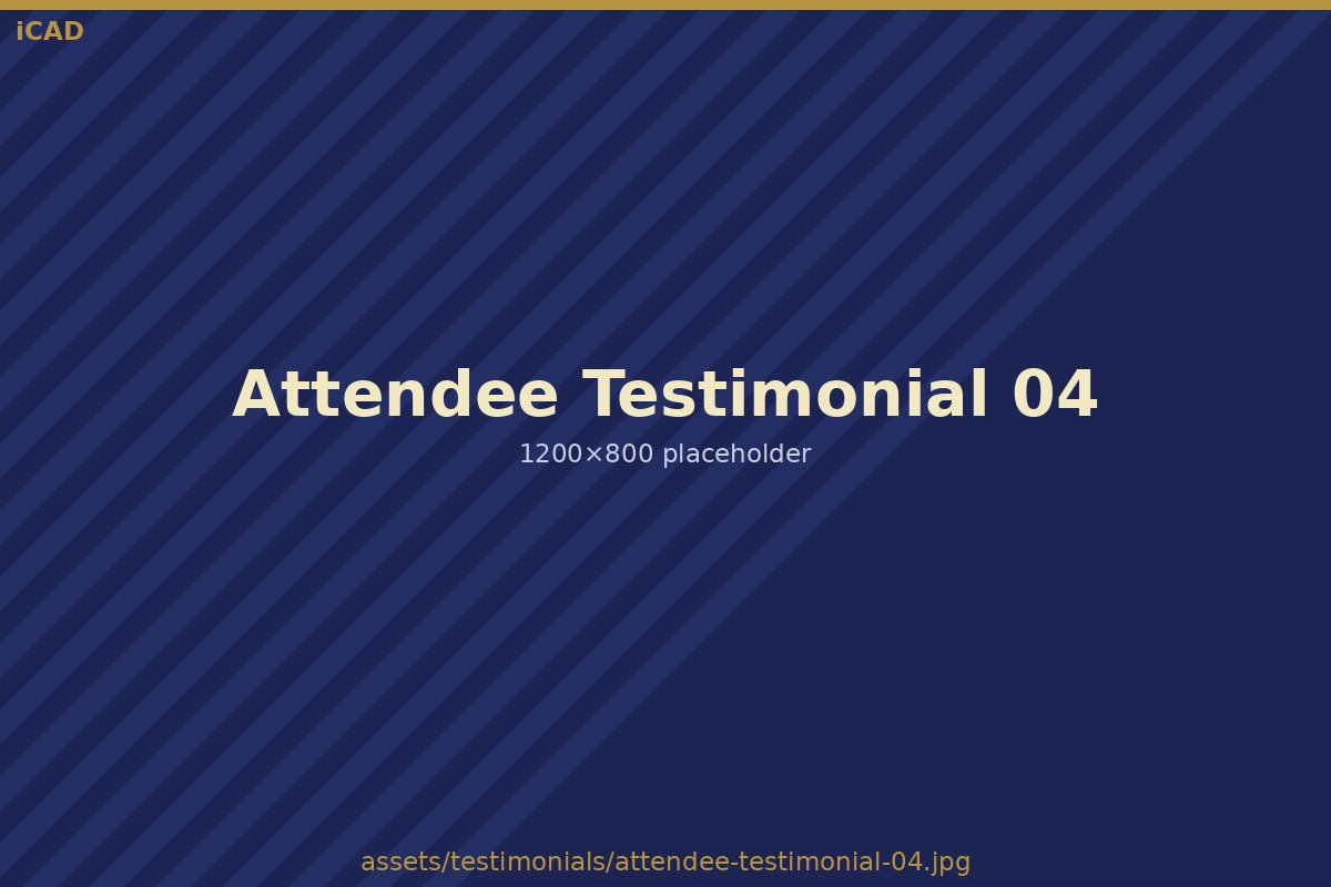 iCAD attendee testimonial placeholder 4