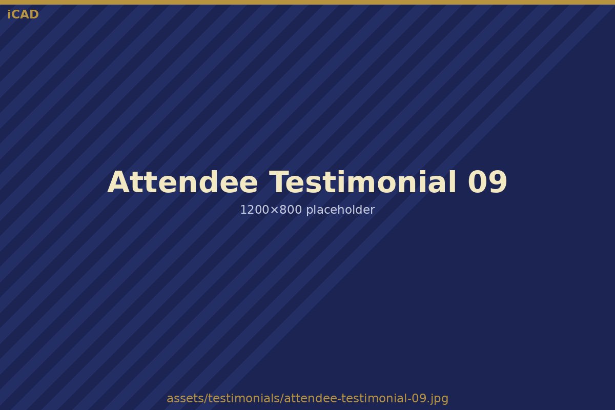 iCAD attendee testimonial placeholder 9